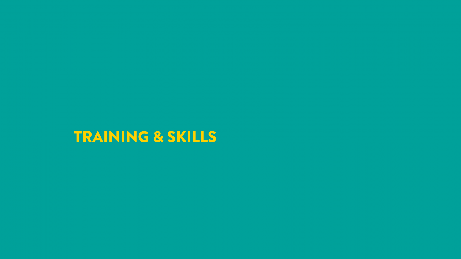 TRAINING & SKILLS