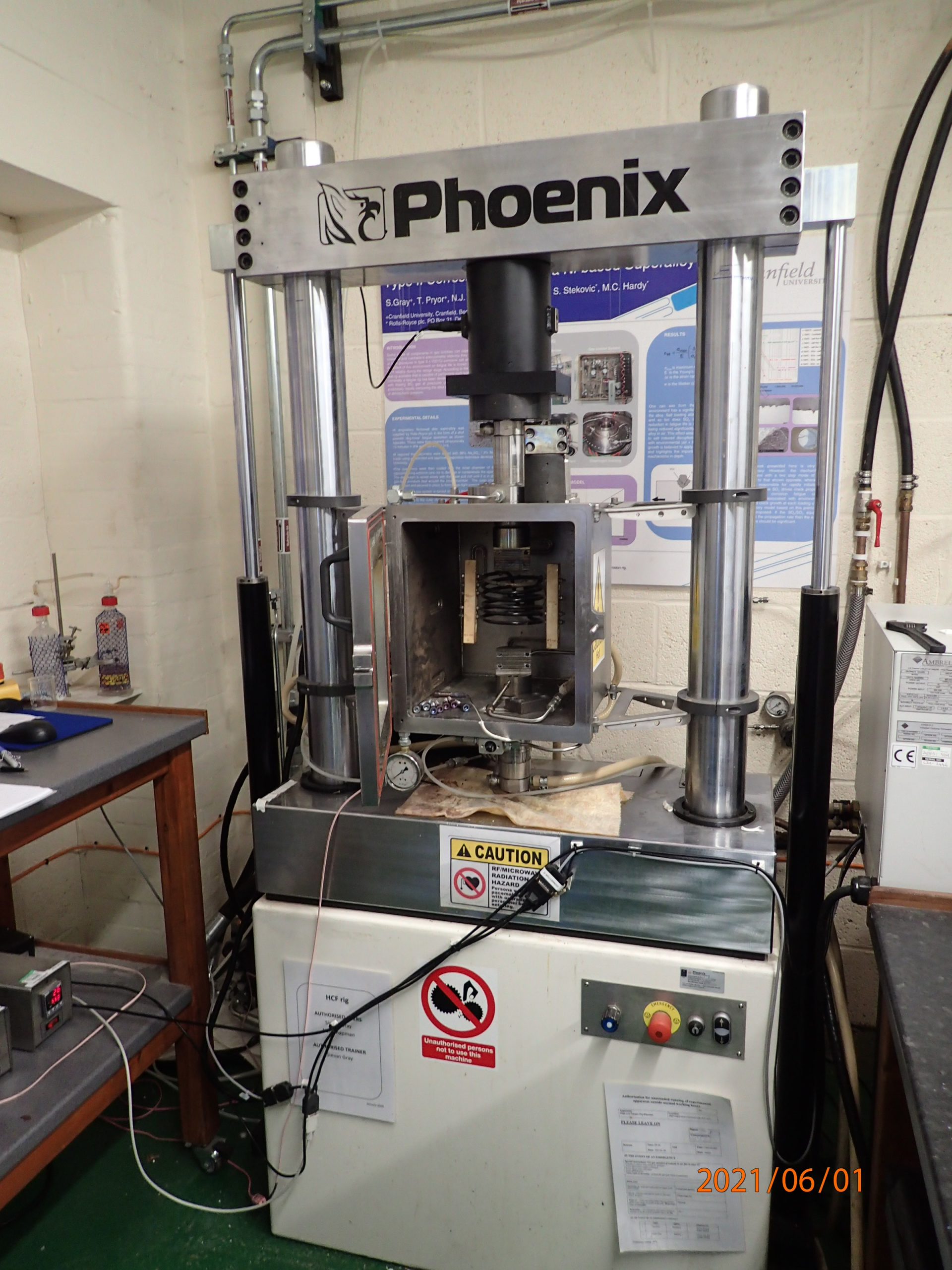 High Cycle Cryogenic Fatigue Rig - Henry Royce Institute