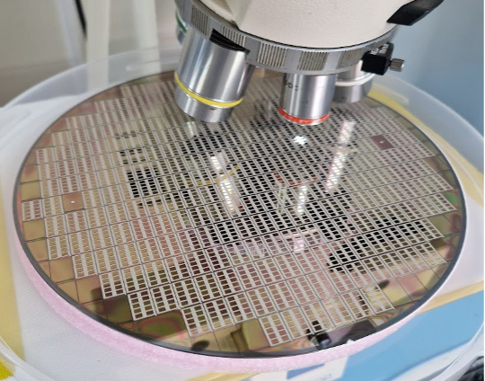 Custom CMOS wafer with screen printed layers for bio-reagents deposition
