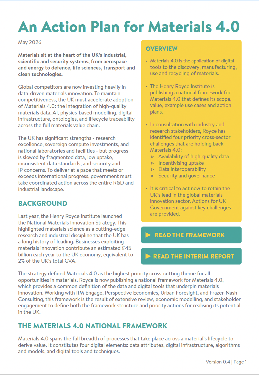 Materials 4.0 Executive Briefing cover