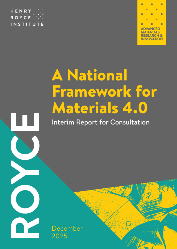 Interim report cover for the National Materials 4.0 Framework