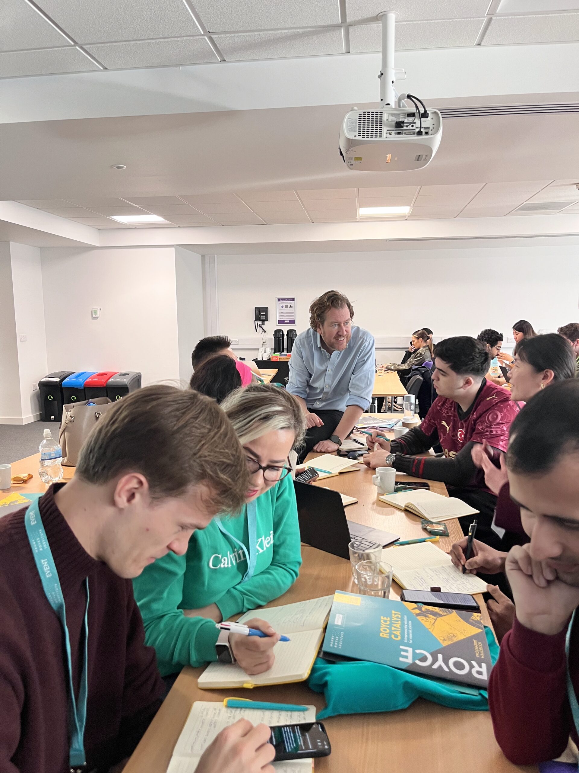 Participants working together during a Royce Catalyst session