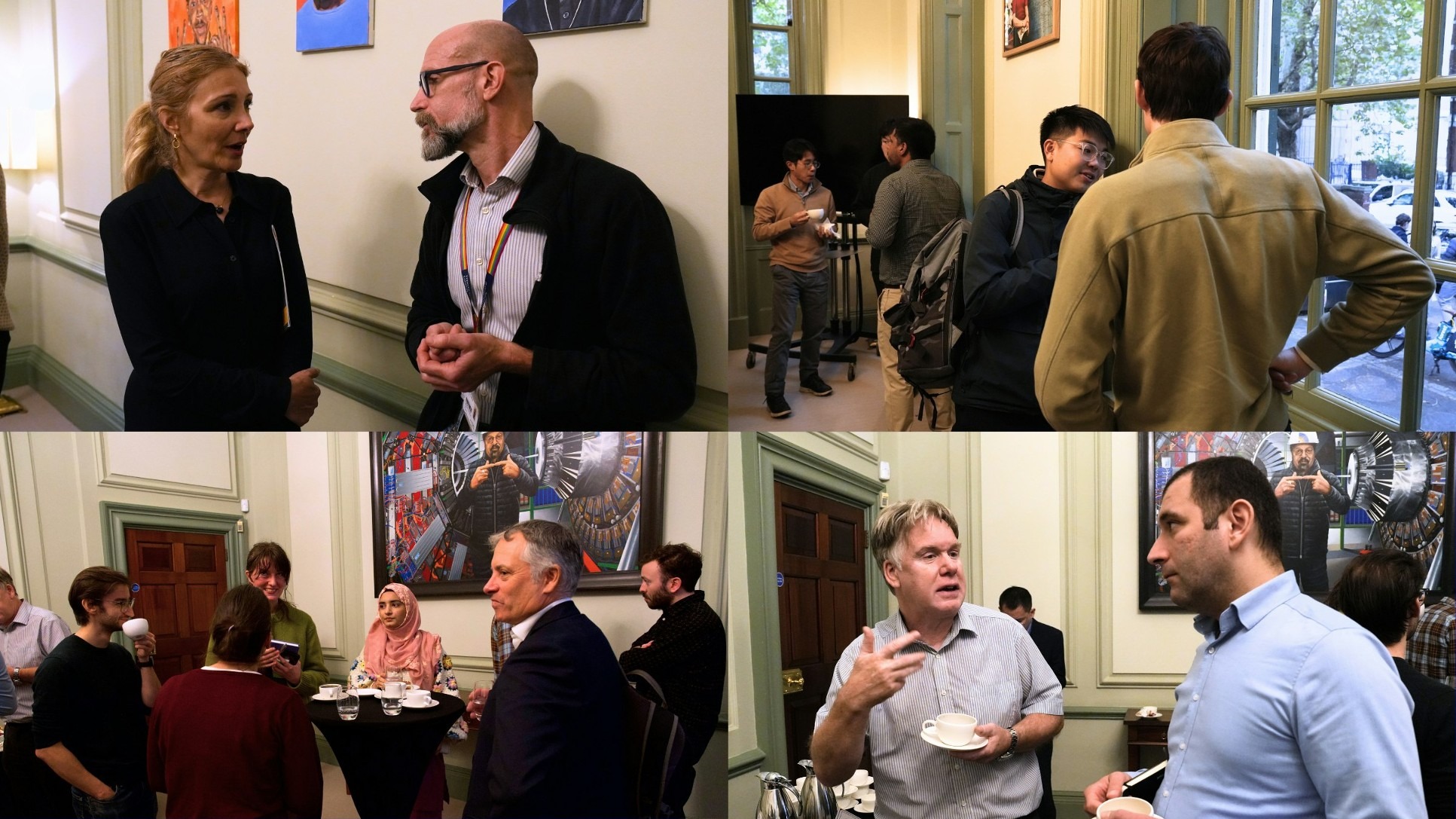 A collage of attendees at the Royce Metamaterials Workshop